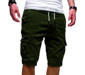 Verano nuevo hombre Casual Multi-Bolsillo hombre quinto pantalon hombre