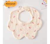 Thickened waterproof baby carrier with 7 layers of cotton cartoon printed saliva cloth for newborn hip protection, suitable for boys and girls to feed saliva carrier