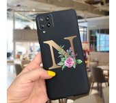 Case For Samsung Galaxy A22 Cases Lovely Letters Flower Phone Cover Silicone Funda For Coque Samsung A22 4G 5G A 22 2021 Housing