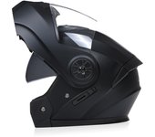 Personalidad Flip Up Helmet de La Motocicleta de Doble Lente Cascos Modulares Forro Lavable Helmet de La Motocicleta Bluetooth Dot Certificación Hombre Mujer