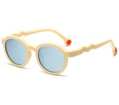 Nuevo marco redondo gafas de sol de silicona para niños anti-radiación ultravioleta gafas de sol avanzadas gafas de sombrilla de moda al aire libre