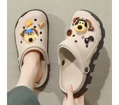 Zuecos antideslizantes para hombre, sandalias de playa con correa ajustable, zapatillas para el hogar