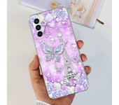 For Samung Galaxy M13 SM-M135F Case Bumper Soft Clear TPU Silicone Back Shell Cover For Samsung M13 M33 M53 5G Flower Ins Capas