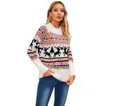 Women's Knitted Sweater Christmas Crew Neck Graphic Warm and Lightweight