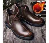 2024 lujo Chelsea tobillo botas de cuero de los hombres Botas de moda de suela gruesa de los hombres