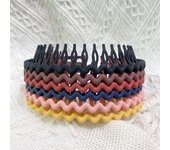 Women's non slip plastic headband, 6-piece set, easy to comb, thin headband, hair accessories, headbands, hair accessories
