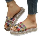 Women's thick so sandals, , flip flops, large, red, 43, 42, 41, 40