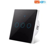 WiFi Smart Switch Interruptor Táctil Temporizador de Pared 220V Sin Cableado Neutro Graffiti Smart Life Panel de Interruptores de Control de Luz