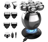 SSITO Afeitadora Eléctrica de 7 cabeceras with Carga inalámbrica, Perfecta para necesidades de Cabello, Beard y Raspador