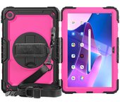 For Lenovo Tab M10 Plus 3rd Gen 10.6 inch 2022 with Screen Protector & Shoulder Strap Hand Strap Stand Case