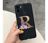 For Xiaomi Redmi A1 Case Black Crown Flowers Soft TPU Phone Cover Cases For Xiaomi Redmi A1 Plus A1+ RedmiA1 Sikilly Fundas Etui