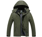 Women Men Winter Fashion Ski Snowboard Jacket Thermal Fleece Waterproof Fish Casual Work Rain Jacket Coat Windbreaker Parka