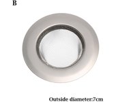 Useful Stainless Steel Hair Clean Up Anti Clog Stopper Basket Bathtub Mesh Trap Waste Catcher Drain Filter Sink Strainer