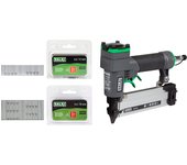 Pack Clavadora CSK P06 + Blister SALKI Pin 0,6 | 15mm y 30mm B | Pistola de Clavos Neumática | Grapadora para trabajos de Carpintería