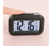 Reloj Despertador Digital LED Función de Snooze Horario de Datos Display de Temperatura