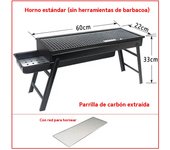 Barbacoa carbon portatil plegable al aire libre viajar Camping