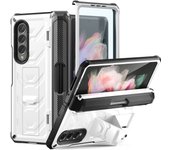 Armorer Rugged For Samsung Galaxy Z Fold 4 Case Pen Holder Stand Hinge Protection Film Screen Cover