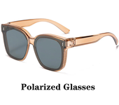 Gafas de sol polarizadas cuadradas a la moda, gafas graduadas para miopía, gafas portátiles para hombres y mujeres, gafas de conducción de pesca Vintage