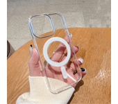 Fundas Transparentes de Acrílico con Cubierta Magnética Completa y Borde Suave, Agujero Grande, Anticaída, Compatible con Carga Inalámbrica para iPhone11 / 11pro / 11promax / 12 / 12mini / 12pro / 12pro / 13 / 13mini / 13pro / 13pro / 14 / 14pro