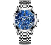 Reloj de cuarzo con calendario luminoso impermeable para hombre de marca suiza