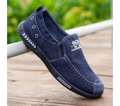 Zapatos de lona vaqueros para hombre, zapatillas sin cordones para hombre, novedad de verano, mocasines para conducir al aire libre, mocasines Vintage de moda, zapatos para hombre
