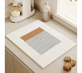 Estera de secado de vajilla, almohadilla de drenaje suave, antideslizante, súper absorbente, resistente al desgaste, tapete para máquina de café, mesa de cocina, decoración de patio