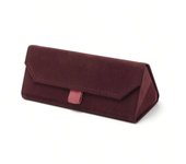 1pc Veet Triangle Folding Women Sunglasses Case Purse Hard Men Soft Elegant Reading Box Glasses C