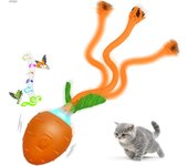 Interactive Cat Toys for Indoor Cats,USB Rechargeable Motion Activate Electric Cat Toy,Moving Kitten Toy,Simulation Bird Singing