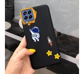 For Samsung Glaxy M33 5G Case SM-M336B Matte Soft Silicone Back Cover On Funda Samsung M33 M 33 Dinosaur Cute Cat Bumper Etui