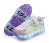 Mob Shoes Patines Con Ruedas Recargables Con Luces LED Para Niños Y Adultos