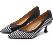 2024 new style women's shoes/sandals/high heels/stilettos/pointed toes/spring/summer/autumn/winter/banquet/wedding/work/leather/Black