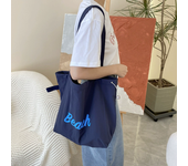 Stylish Casual Shoulder Bag Canvas Tote Bag for Girls Large Tote for Shopping and Beach Bag Comfortable Handles Large capacity women's ins shoulder bag tote bag Korean style literary all-match leisure lazy bag