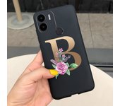For Xiaomi Redmi A1 Case Black Crown Flowers Soft TPU Phone Cover Cases For Xiaomi Redmi A1 Plus A1+ RedmiA1 Sikilly Fundas Etui