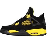 Zapatillas deportivas neutras de baloncesto retro, Thunder, talla negra y amarilla