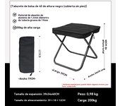 Silla plegable ligera multifunción familiares party camping al aire libre viajar pesca Portátil