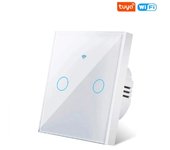 WiFi Smart Switch Interruptor Táctil Temporizador de Pared 220V Sin Cableado Neutro Graffiti Smart Life Panel de Interruptores de Control de Luz