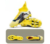 Zapatos de Fútbol de Alta parte Superior de la Juventud AG Spikes Estudiante Zapatillas de Deporte al Aire Libre