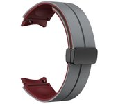 Correa De Silicona Bicolor Para Botones Magnéticos Plegables Para Samsung Galaxy Watch 4/5/6/7