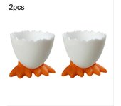 1/2/4Pcs Cute Creative Egg Cup Holder  Egg Holder Opener Separator Boiled Eggs Container Kitchen Supplies