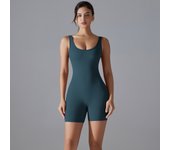 Hamidou Women Bodysuits Clothes One-piece Sleeveless Skinny Romper Sporty Wear Stretch Bodysuit Gym Clothes Push Up Sportswear