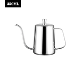 Hervidor de goteo de 350ml y 600ml, tetera de café con revestimiento antiadherente, hervidor de goteo de acero inoxidable de calidad alimentaria, cuello de cisne, boca fina