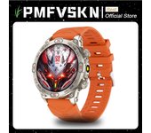 NEW AMOLED Smart Watch Camouflage Bluetooth Call Compass Outdoor Sports Whatsapp Notifications Men Smartwatch With Flashlight