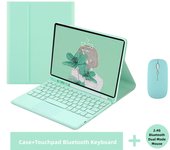Bluetooth Wireless Keyboard Mouse for iPad Air 4 5 Case Spanish Keyboard Mice for iPad Pro 11 10.9 10.5 10.2 9.7 9th 10th 2022