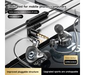 Digital Chip Wired Earphones 3.5 mm AUX/Type C HIFI In-Ear Pluggable Headsets With MIC For Samsung Huawei Xiaomi OPPO iPad PC