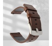 20mm 22mm Quick release Leather Strap for Samsung Galaxy Watch 3 Active2 40 44mm huawei watch gt 2 WatchBand 18 24mm Band
