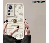KEYSION Retro Flower Case for Xiaomi 12 Pro 12X 12T Soft Silicone Shockproof Phone Back Cover for Xiaomi 12T 12X 12 Pro