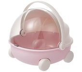 Cama de bebé con tapa a prueba de polvodecoración de escritorioaccesorios de muñecascontenedor de almacenamientoLinda forma de cuna de bebé para Labubu