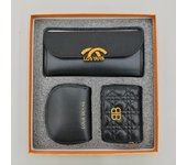 2024 New Vintage Purse Ladies Large Capacity d buckle Multi-card Multi-function triple Fold Handheld Bag 3-piece gift Box for the holidays