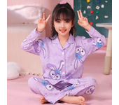 Conjunto de Pijamas para niños, Pijamas de otoño para niñas, ropa de dormir dulce y bonita de manga larga, ropa de descanso para estudiantes, ropa de casa a la moda, regalo 2024