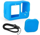 For Hero 12 11 10 9 Silicone Case Protective Sleeve Lanyard HD Tempered Glass Screen Protector Lens Cap for GoPro12 Black
